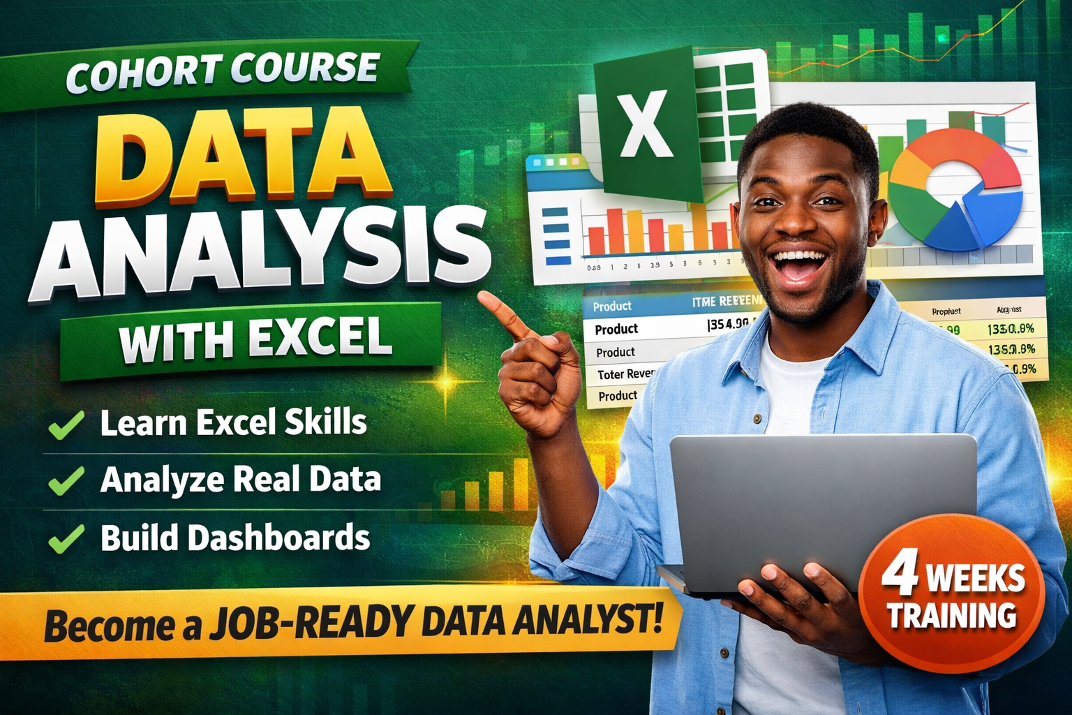 DATA ANALYSIS WITH EXCEL